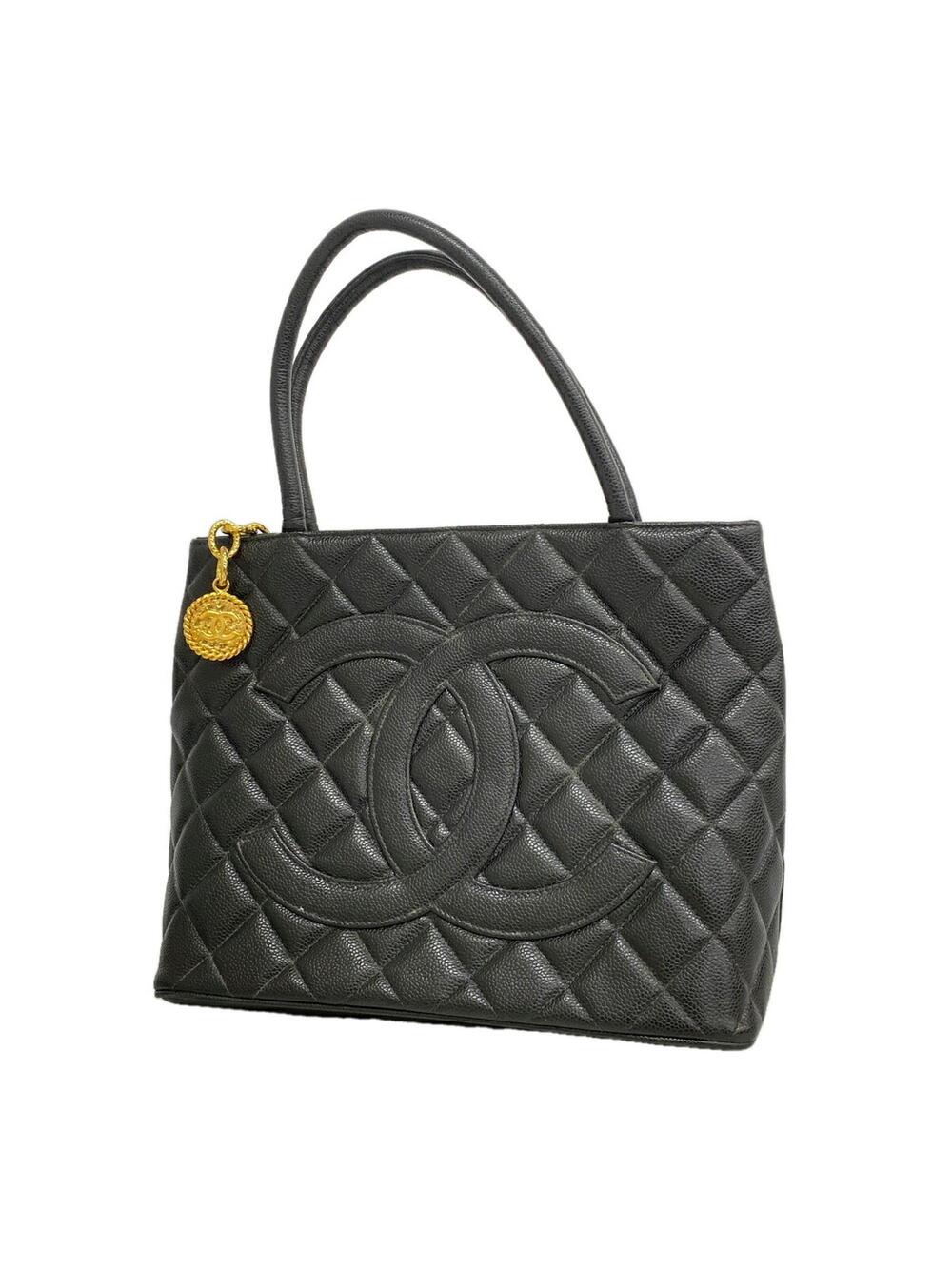 Chanel Medallion Tote Quilted Caviar #375493C20B